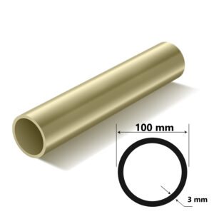 Pirinç Boru Profili Dış Çap 100 mm Et Kalınlığı 3 mm