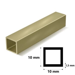 Pirinç Kutu Profil 10x10x1,5 mm