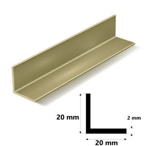 Pirinç Köşebent 20x20x2 mm