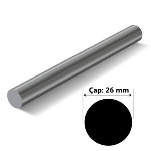 Paslanmaz Çelik Çubuk Çap 26 mm