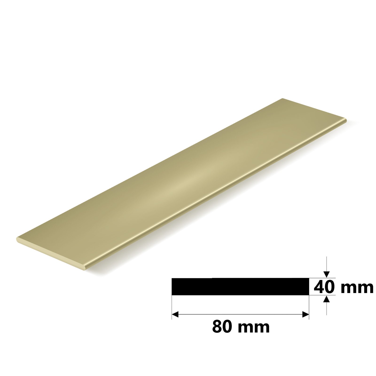 Pirinç Lama 40x80 mm