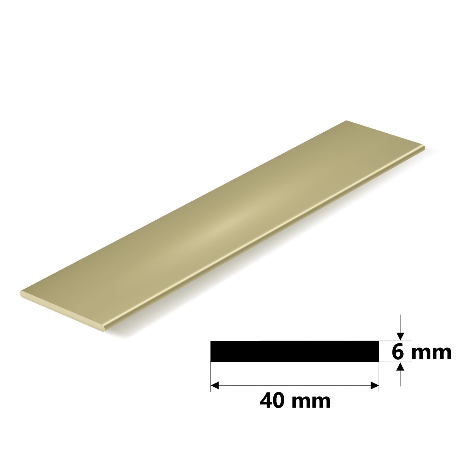 Pirinç Lama 6x40 mm