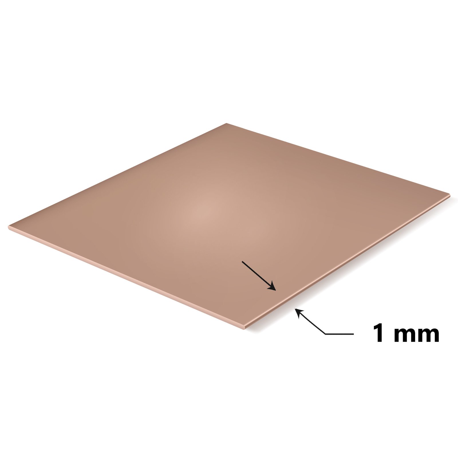 Bakır Levha Plaka 1 mm