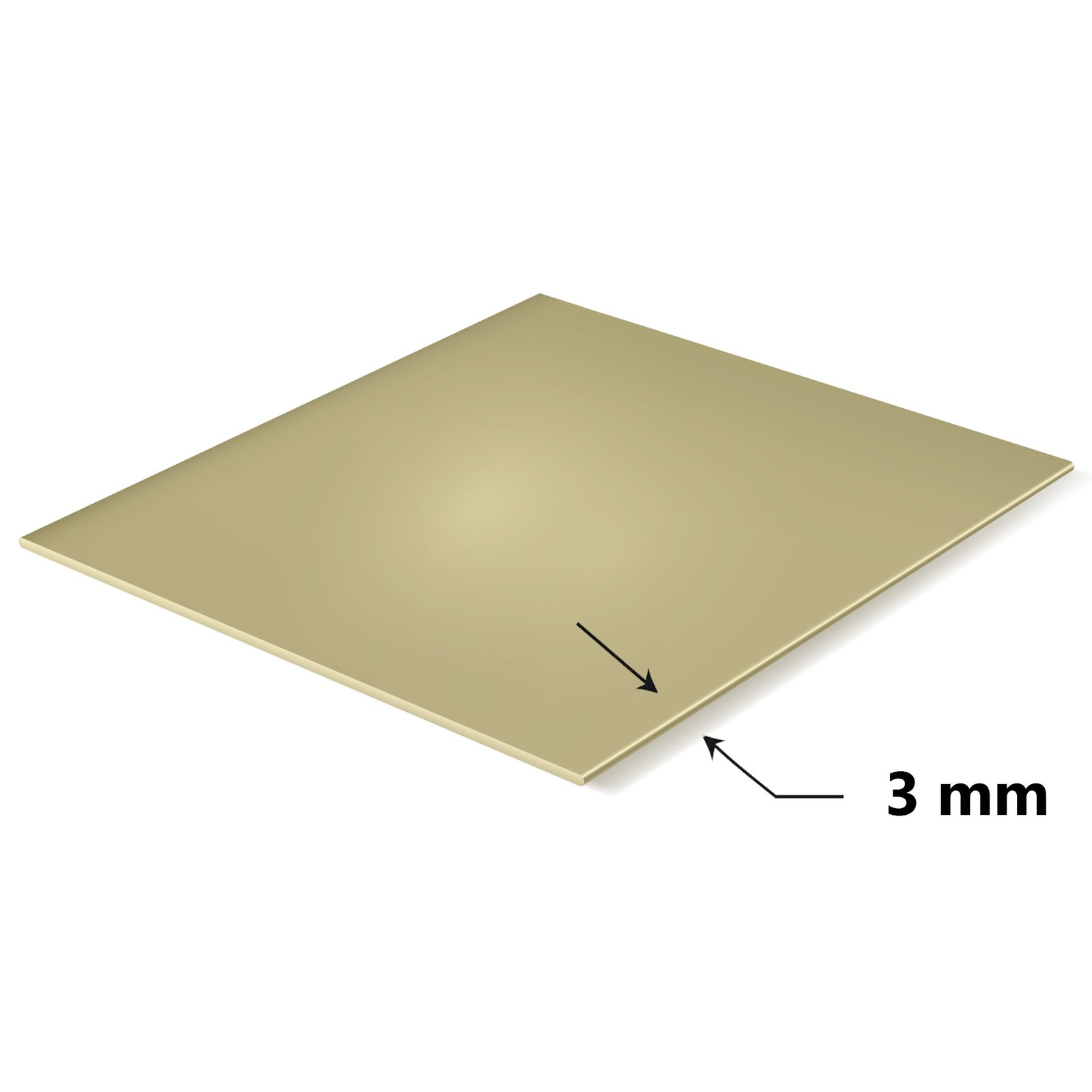 Pirinç Levha Plaka 3 mm