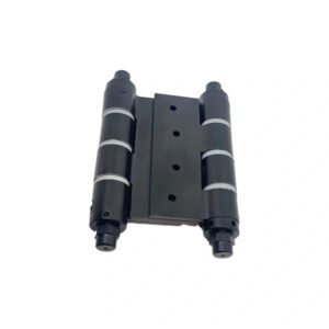 Alüminyum Yaylı Çarpma Kapı Menteşe Çift Taraflı - Siyah 2 Adet