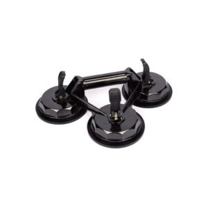 Üçlü Alüminyum Büyük Vantuz Siyah