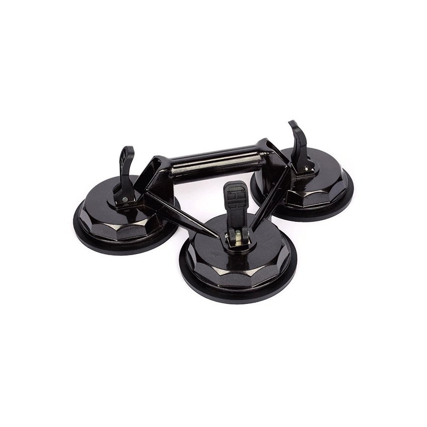 Üçlü Alüminyum Büyük Vantuz Siyah