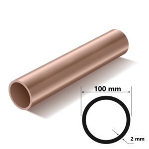 Bakır Boru Çap 100mm Et Kalınlığı 2mm