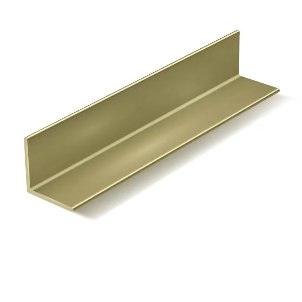 Pirinç Sarı Köşebent Profil 15x15mm 2mm Et Kalınlığı 100cm